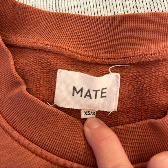 MATE the Label - Organic Fleece Oversized Sweatshirt - CINNAMON - Picture 3 of 5